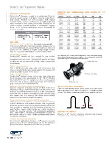 Century Line Sleeve Catalogue | Power Plant Supply Company